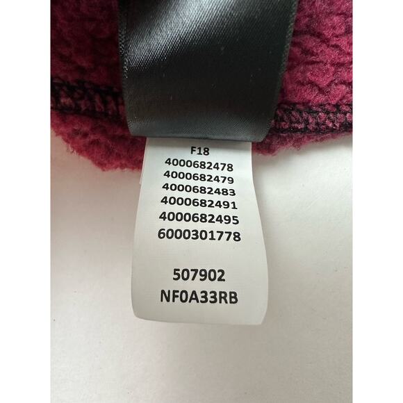 The North Face Sweatshirt Women Xtra Large Red Back Hoodie Flannel Buffalo Plaid - Picture 6 of 12